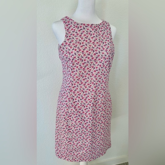 Victoria Holley Dresses & Skirts - Pink Floral Midi Dress with Delicate Print